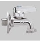 RUBINETTO LAVATRICE A SFERA LUSSO - 1/2x3/4 c/rosetta