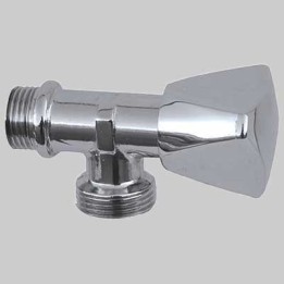 RUBINETTO PER LAVATRICE A VITONE - 1/2x3/4 cromato