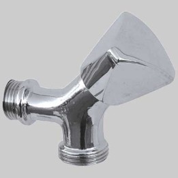 RUBINETTO PER LAVATRICE INCLINATO A VITONE - 1/2x3/4 cromato