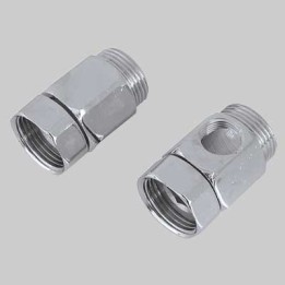 COPPIA DISTANZIALI PER GRUPPI CON DADO GIREVOLE - MF 3/4 c/foro 3/8