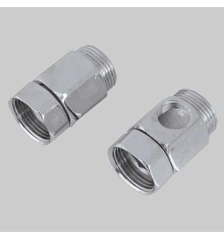COPPIA DISTANZIALI PER GRUPPI CON DADO GIREVOLE - MF 3/4 c/foro 3/8