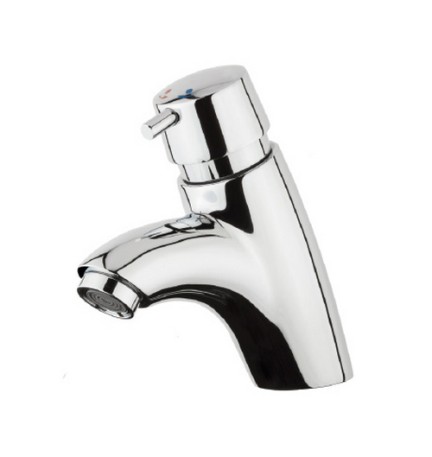 MISCELATORE LAVABO TEMPORIZZATO COASSIALE CON REGOLAZIONE TEMPO -
