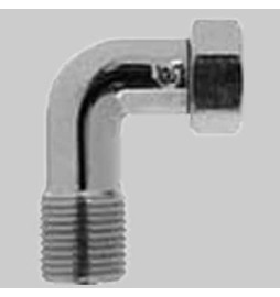 CURVETTA SCALDABAGNO - 1/2x3/4 F Cromo
