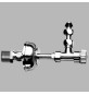 RUBINETTO PER CASSETTA CON CANNUCCIA DOPPIA - 1/2x3/8 cm 20-25