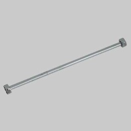 TUBETTO RAME CROMATO CON 2 FLANGE 1/2 FEMMINA - Ø 10 cm 40