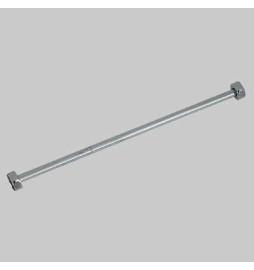 TUBETTO RAME CROMATO CON 2 FLANGE 1/2 FEMMINA - Ø 10 cm 80