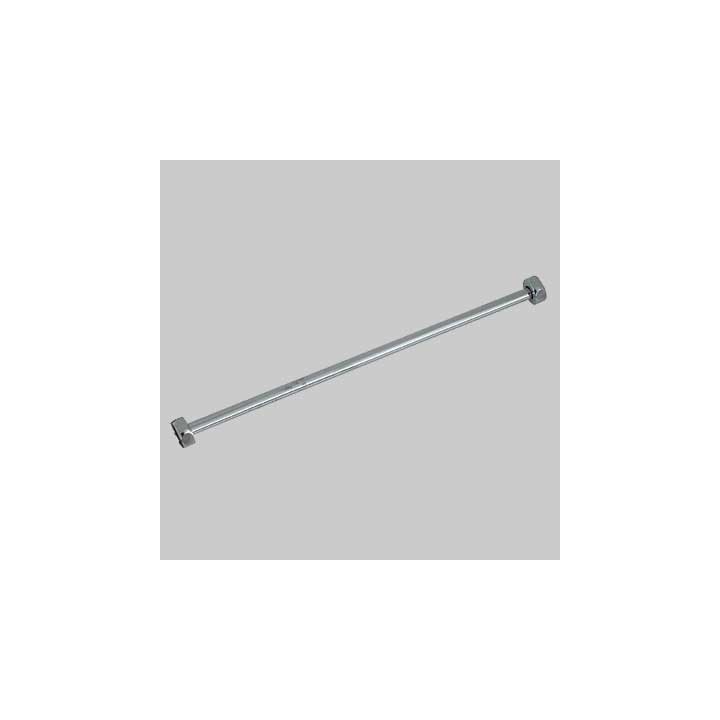 TUBETTO RAME CROMATO CON 2 FLANGE 1/2 FEMMINA - Ø 10 cm 80
