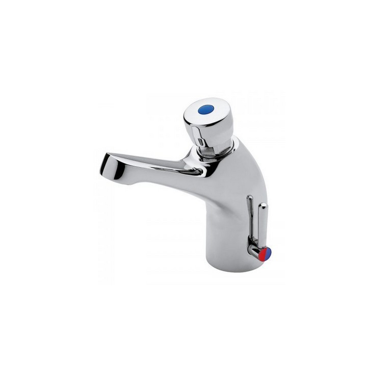 MISCELATORE LAVABO CON ARRESTO TEMPORIZZATO SERIE CLASSICA Cromo