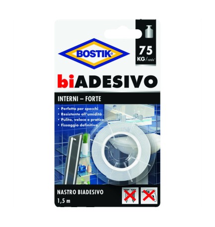 BOSTIK NASTRO BIADESIVO INTERNI 19MMX1,5M BLISTER