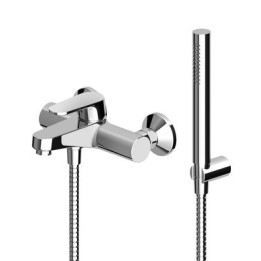 MONOCOMANDO VASCA-DOCCIA ESTERNO C/ACCESSORI SERIE SUN Cromo
