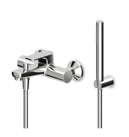 MONOCOMANDO VASCA-DOCCIA ESTERNO C/ACCESSORI SERIE WIND Cromo