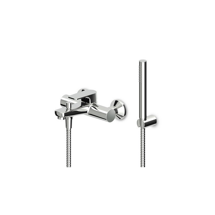 MONOCOMANDO VASCA-DOCCIA ESTERNO C/ACCESSORI SERIE WIND Cromo