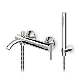 MONOCOMANDO VASCA DOCCIA ESTERNO C/ACCESSORI SERIE ZXS Cromo