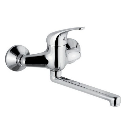 MISCELATORE MONOCOMANDO LAVELLO A MURO ASTRO 2 Cromo