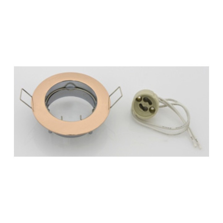 FARETTO INCASSO FISSO P/LED GU10 ORO
