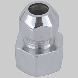 NIPLES FEMMINA PER CANNETTE CROMATO - 3/8x12