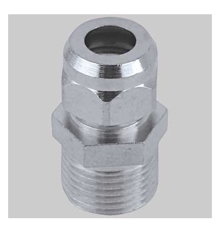 NIPLES MASCHIO PER CANNETTE CROMATO - 3/8x10
