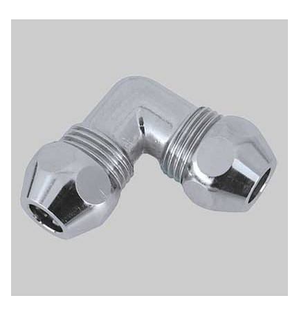 RACCORDO CURVO DOPPIO CROMATO - 10x10