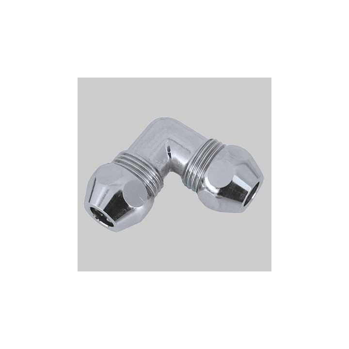 RACCORDO CURVO DOPPIO CROMATO - 10x10