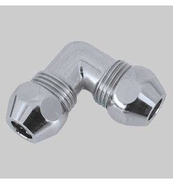RACCORDO CURVO DOPPIO CROMATO - 12x12