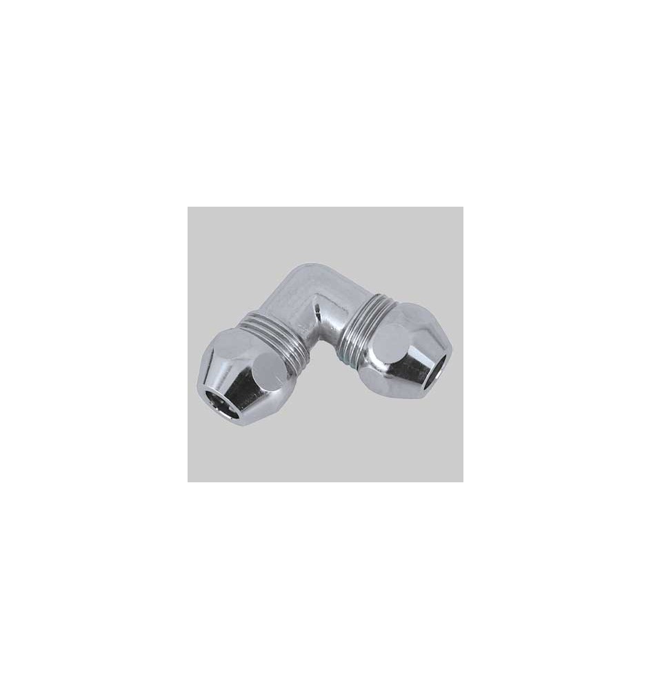 RACCORDO CURVO DOPPIO CROMATO - 12x12