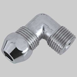 RACCORDO CURVO MASCHIO CROMATO - 10x1/2
