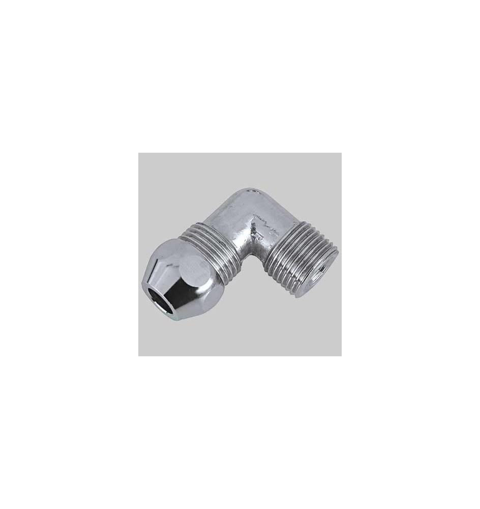 RACCORDO CURVO MASCHIO CROMATO - 10x1/2