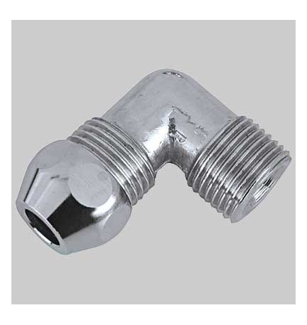 RACCORDO CURVO MASCHIO CROMATO - 10x1/2