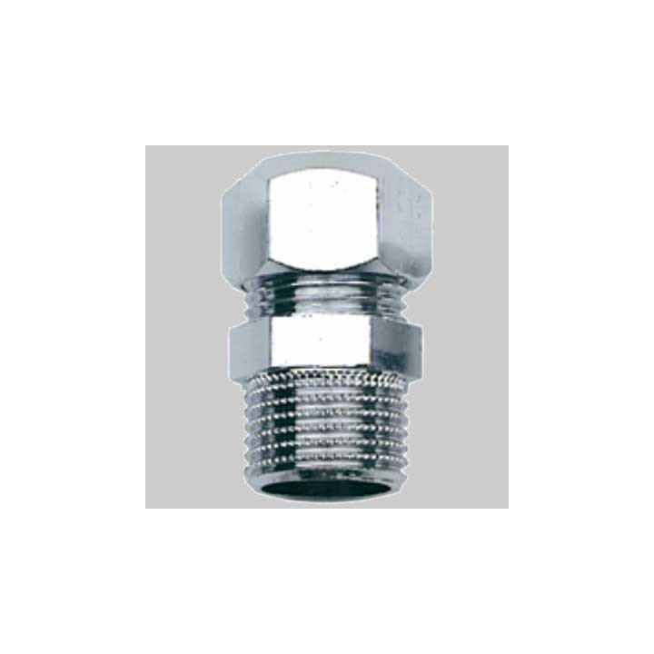 RACCORDO DIRITTO MASCHIO OTTONE CROMATO - 3/8x3/8 mm 10