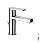MONOCOMANDO LAVABO LINEA ARTIC Cromo