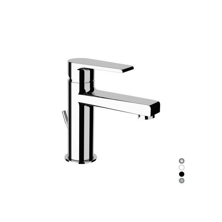 MONOCOMANDO LAVABO LINEA ARTIC Nichel Spazzolato lucido