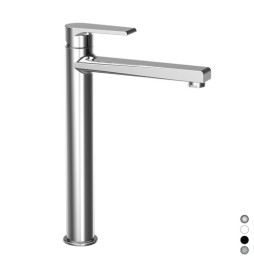 MISCELATORE MONOCOMANDO LAVABO ALTO LINEA ARTIC Bianco Opaco