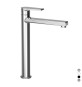 MISCELATORE MONOCOMANDO LAVABO ALTO LINEA ARTIC Nichel Spazzolato lucido