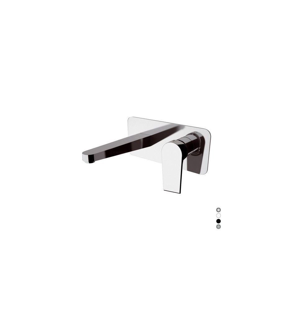 MISCELATORE MONOCOMANDO LAVABO AD INCASSO ARTIC Bianco Opaco