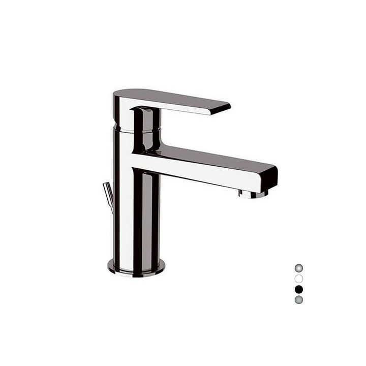 MONOCOMANDO LAVABO MEDIO LINEA ARTIC Nichel Spazzolato lucido
