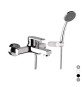 MONOCOMANDO VASCA ESTERNO CON ACCESSORI LINEA ARTIC Bianco Opaco