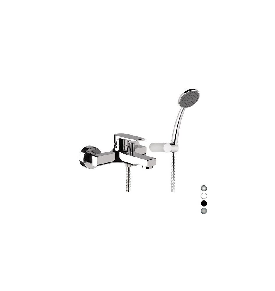 MONOCOMANDO VASCA ESTERNO CON ACCESSORI LINEA ARTIC Nichel Spazzolato