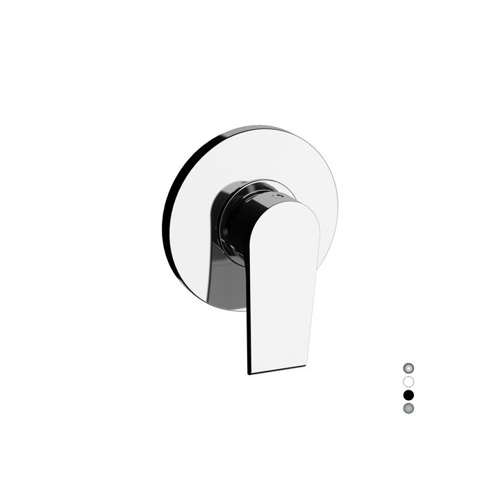 MONOCOMANDO INCASSO DOCCIA LINEA ARTIC Nero Opaco