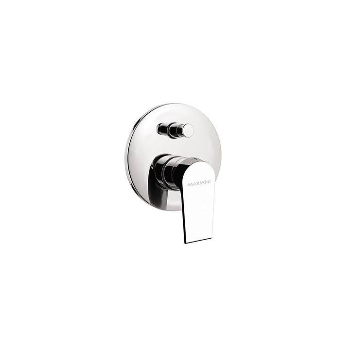 MONOCOMANDO INCASSO DOCCIA CON DEVIATORE LINEA ARTIC Bianco Opaco