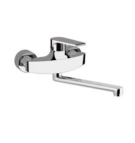 MISCELATORE MONOCOMANDO LAVELLO A MURO LINEA ARTIC Cromo
