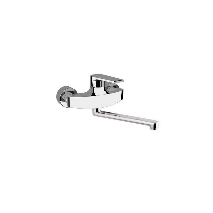 MISCELATORE MONOCOMANDO LAVELLO A MURO LINEA ARTIC Cromo