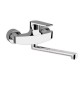 MISCELATORE MONOCOMANDO LAVELLO A MURO LINEA ARTIC Cromo