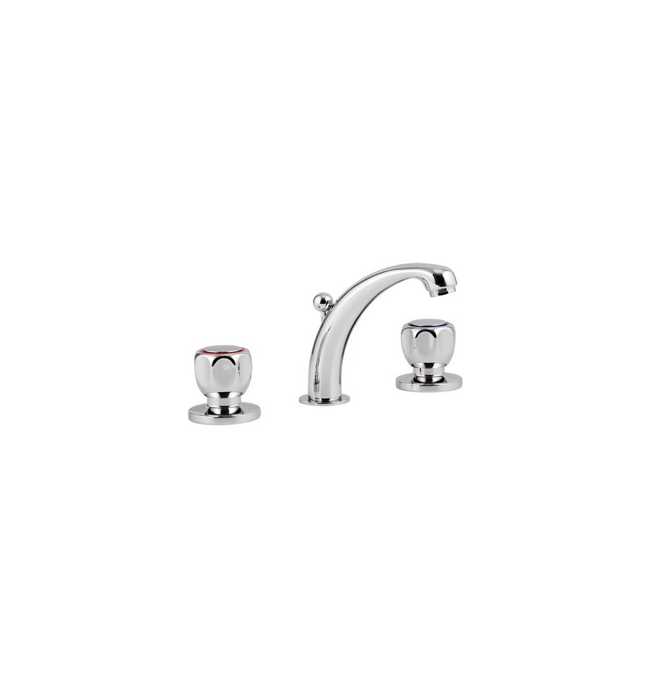 BATTERIA LAVABO 3 FORI LINEA DOMINO Cromo