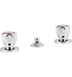 BATTERIA BIDET 3 FORI LINEA DOMINO Cromo