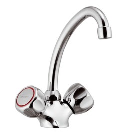 MISCELATORE MONOFORO LAVELLO LINEA DOMINO Cromo