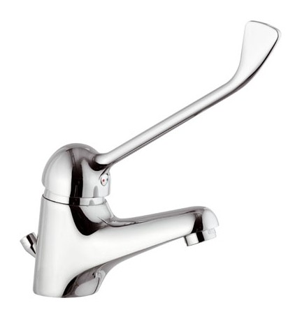 MISCELATORE MONOCOMANDO LAVABO CON LEVA CLINICA EPIC Cromo
