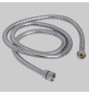 LACCIO DOCCIA DOPPIA AGGRAFFATURA DADO GIREVOLE IN OTTONE - 1/2x1/2 conico cm 150