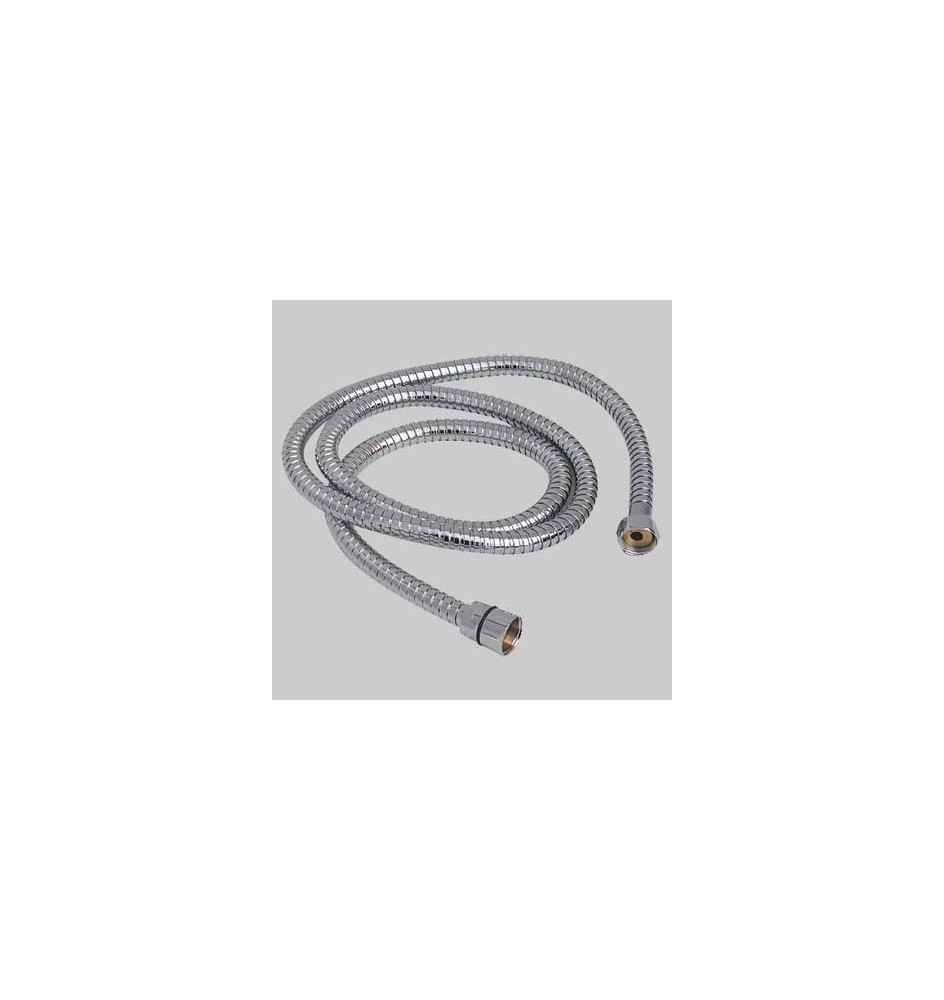 LACCIO DOCCIA DOPPIA AGGRAFFATURA DADO GIREVOLE IN OTTONE - 1/2x1/2 conico cm 200