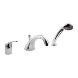 BATTERIA BORDO VASCA 3 FORI LINEA EPIC Cromo