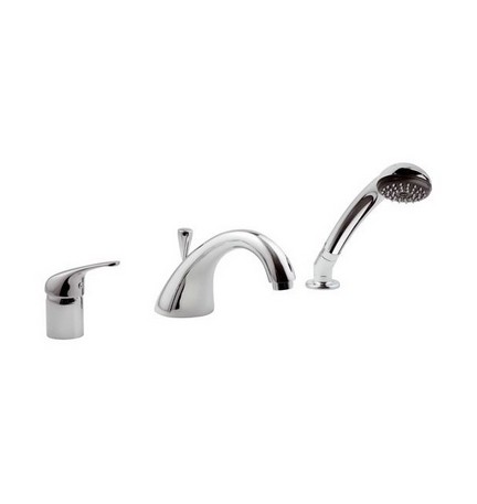 BATTERIA BORDO VASCA 3 FORI LINEA EPIC Cromo